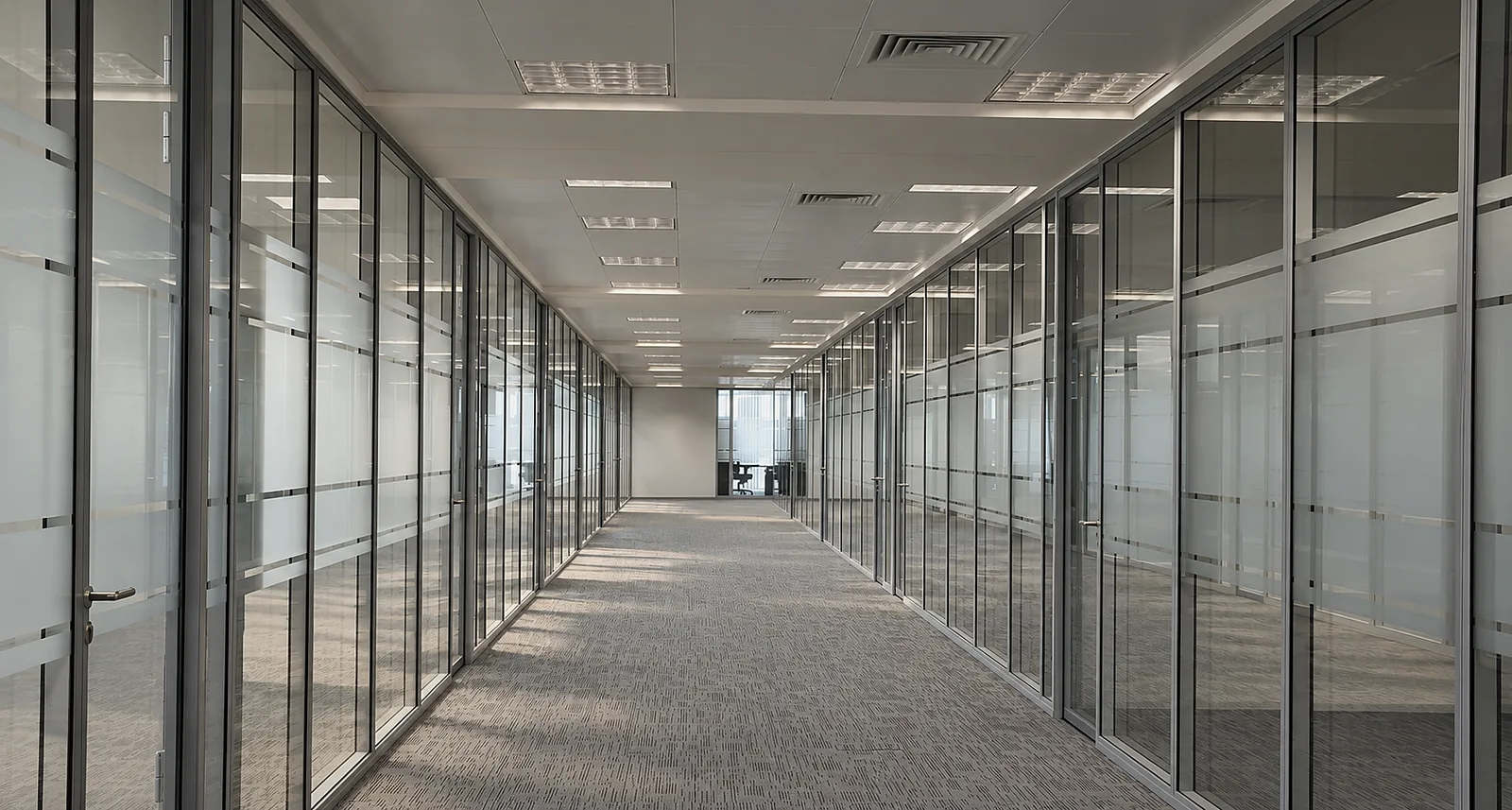 Fire-rated glazed systems on site