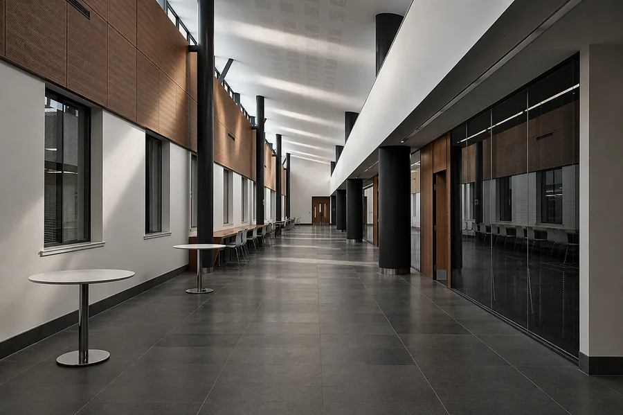 Fire-rated glazed systems on site