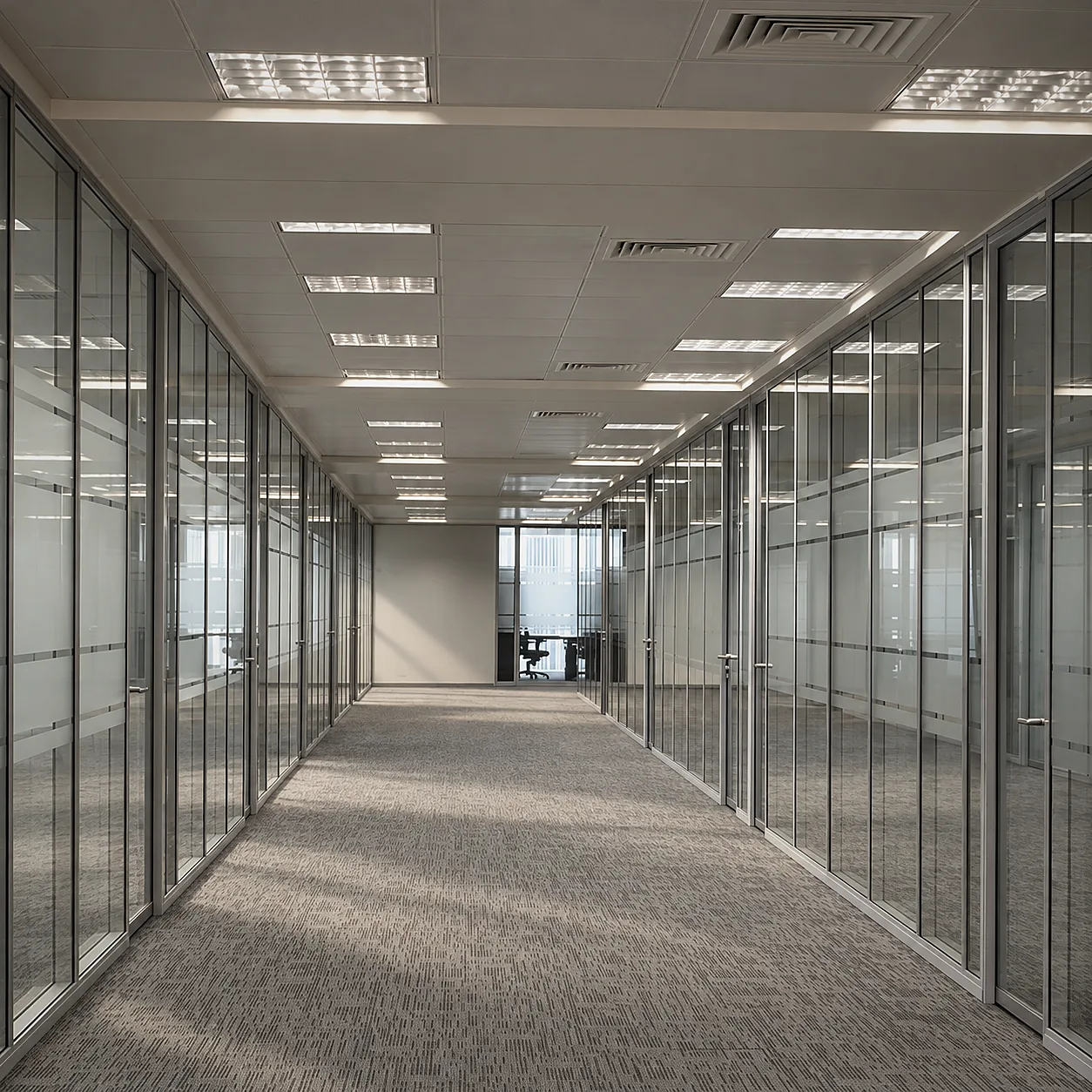 Fire-rated glazed systems on site