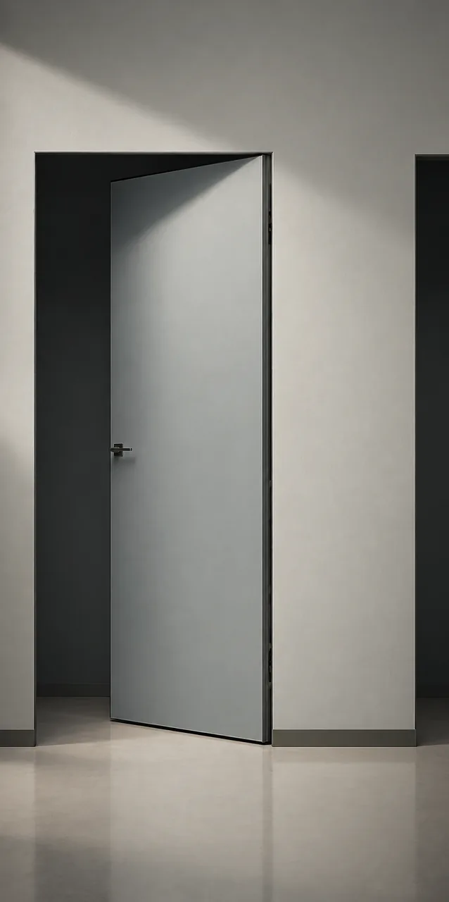 Concealed doors, push and pull opening